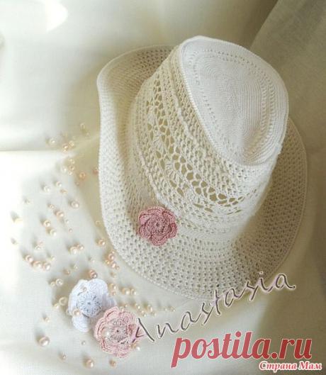 Ажурная шляпка &quot;Ванесса&quot; - Вяжем вместе он-лайн - Страна Мам