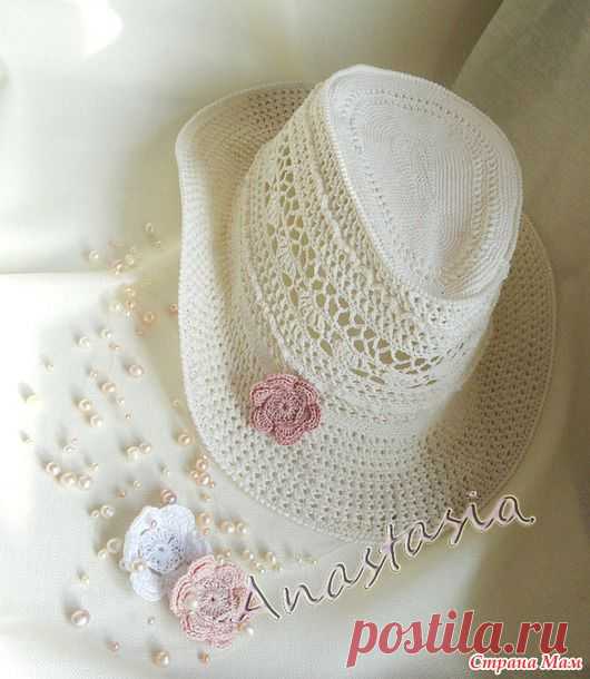 Ажурная шляпка "Ванесса" - Вяжем вместе он-лайн - Страна Мам