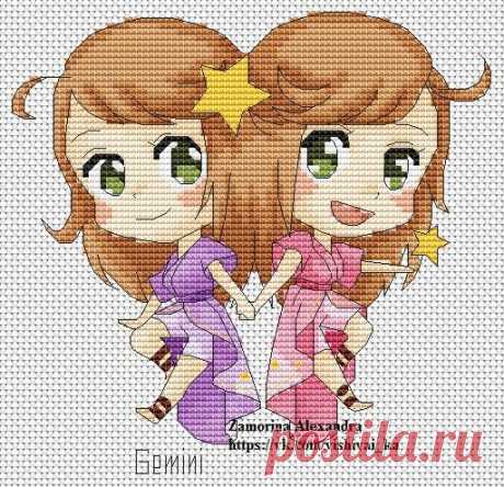 Gallery.ru / Водолей - Бесплатные схемы - hesperis