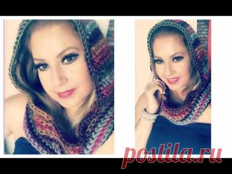 Bufanda Con Gorro Tejido A Crochet:) Ideal para Otoño/Invierno💓