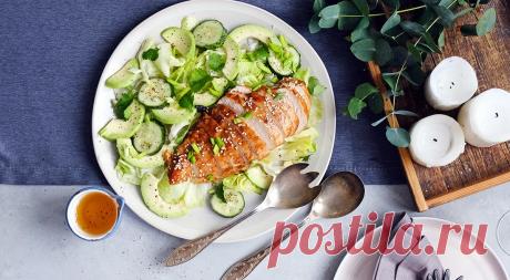 Курица терияки с зеленым салатом – пошаговый рецепт с фото на сайте Гастроном