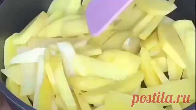 Маленькая хитрость при жарке картошки 🥔