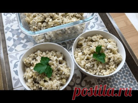Рисовый салат с шпротами и яйцом | Фуд Бук | Яндекс Дзен