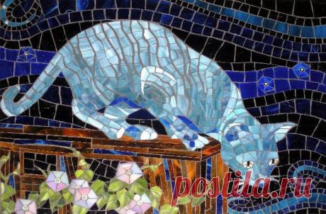 Mosaic Cats by Christine Brallier - christinemarie