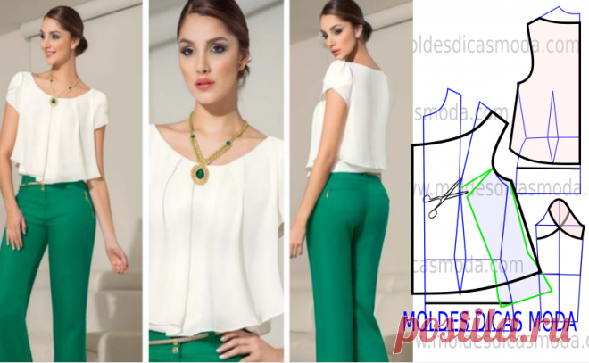 Blusa social feminina com o passo a passo do molde Faça a leitura da transformação do molde de blusa social feminina na frente com rigor antes de iniciar qualquer outro processo. Imprima o molde base de...