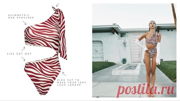 Сексуальный купальник для большой груди как у Каролин Вриланд