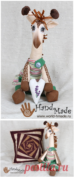 Жираф Гоша от Miadolla. Мастер-класс по пошиву текстильной игрушки.
