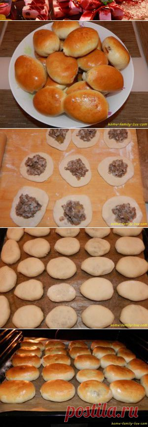 Пирожки с мясом печеные - пошаговый рецепт с фотоКулинарные рецепты