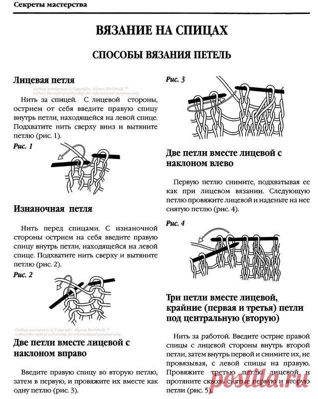 Основы вязания на спицах | Наш дом