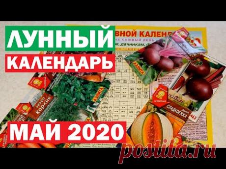 МАЙ 2020. Лунный посевной календарь огородника. Планируем посадки в Мае правильно!