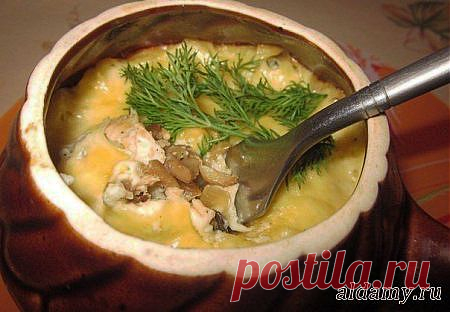Жульен с курицей и грибами &raquo; Любимые рецепты