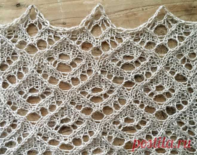 Semiramis: a free lace knitting stitch-String Geekery