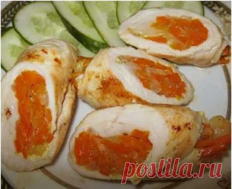 Овощные куриные рулетики — Домашний уют