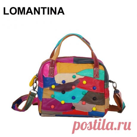 Акция!! 2017 НОВЫЙ Женщины Натуральная Кожа Сумка Заклепки Сумки 100% Овчины Мода Плеча Crossbody Сумки Для Девочек Дамы купить на AliExpress