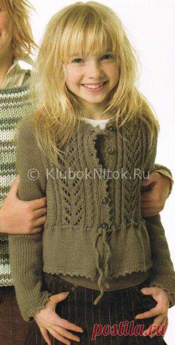 Кардиган для девочки | Вязание для девочек | Вязание спицами и крючком. Схемы вязания.