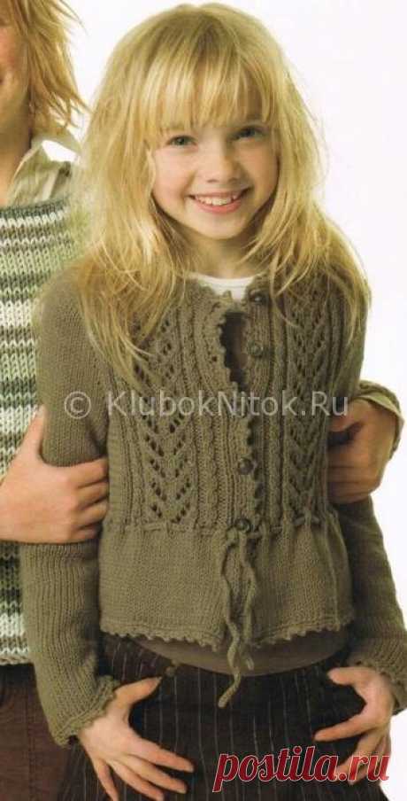 Кардиган для девочки | Вязание для девочек | Вязание спицами и крючком. Схемы вязания.