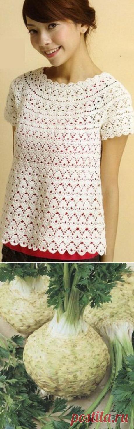 Летняя ажурная кофточка | Рукоделие и вязание
