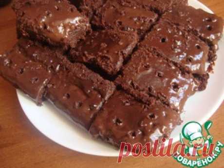 Дырявый шоколадный пирог - кулинарный рецепт