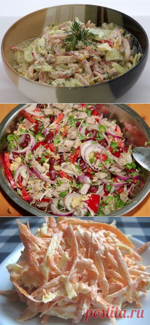 Подборка 10 самых вкусных салатов! Забираем, что бы не потерять!