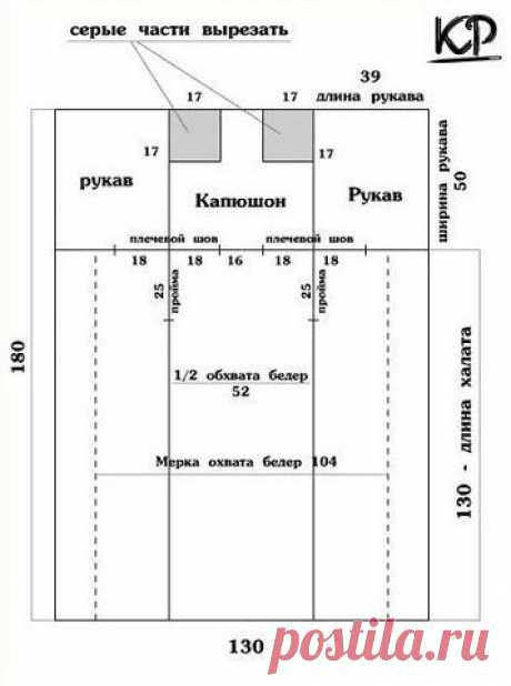 Халатик для дома из махровой простыни