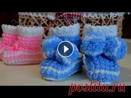 Пинетки спицами узором &quot;Ёжик&quot;(&quot;Кукурузка&quot;). Вяжем с Оксаной Валерьевной. Вяжем пинетки спицами для новорожденных на двух спицах узором &quot;Ёжик&quot; (&quot;Кукурузка&quot;). Подробный мастер класс (МК). -----------------...