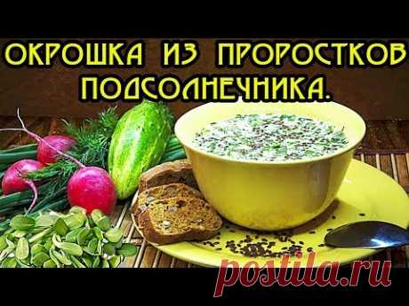 Окрошка из проростков подсолнечника. Правильное, здоровое питание!