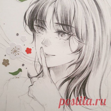 hello everyone 😁/ long time no post again? Another unfinished drawing was made in the middle of college disaster. #wip #drawing #sketch #doodle #girl #lineart #anime