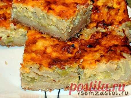 Капустный пирог с сыром | Всем За Стол — Вкусные, легкие, и быстрые рецепты!