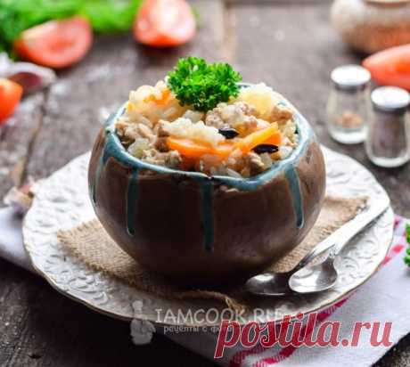 Плов с фаршем в мультиварке