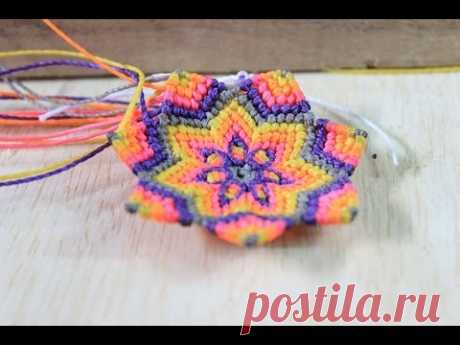 como hacer una mandala en macrame Es.PandaHall.com