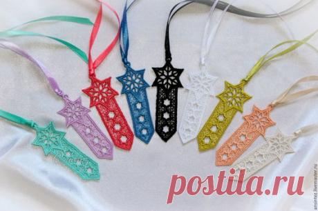 Купить Книжные закладки малые Звезды Востока часть 2 - звездочки ажурные, мини закладки