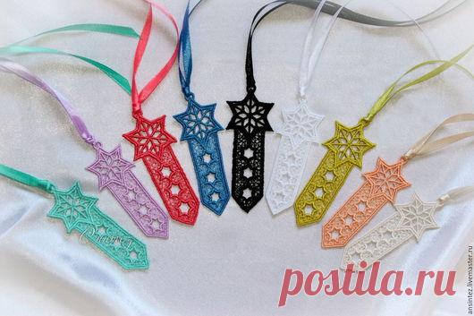 Купить Книжные закладки малые Звезды Востока часть 2 - звездочки ажурные, мини закладки