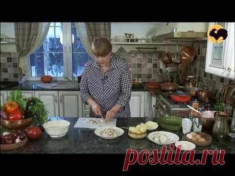 заливной пирог с картофелем и грбами