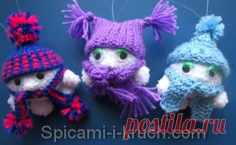Вязаные новогодние игрушки с описанием