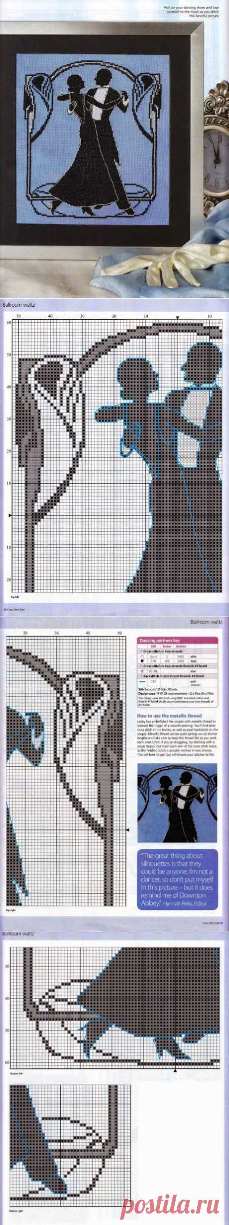 Схема вышивки ТАНЦУЮЩАЯ ПАРА