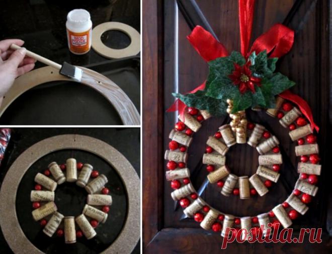 Поделки из винных пробок своими руками: новогодние поделки