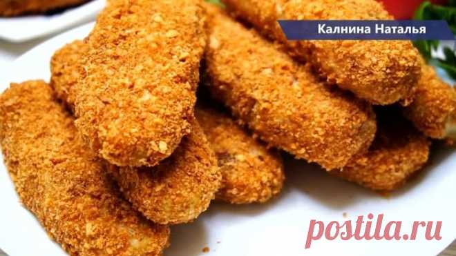 Даже дети едят с огромной радостью, Хрустящие рыбные палочки.
