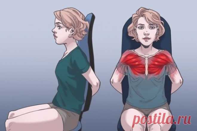Упражнения от боли в шее, спине и плечах