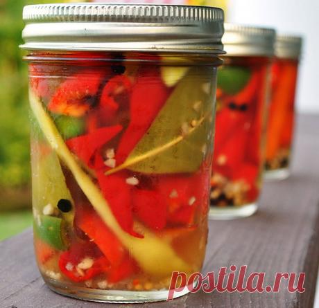 Перец маринованный с медом на зиму, перец в медовой заливке