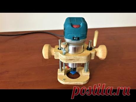 Homemade Plunge Router Base // Dalma Freze Aparatı Yapımı