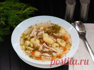 Куриный суп с ньокками - простой и вкусный рецепт с пошаговыми фото