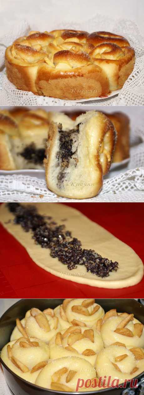 Необычный пирог с тройной начинкой и яблоками