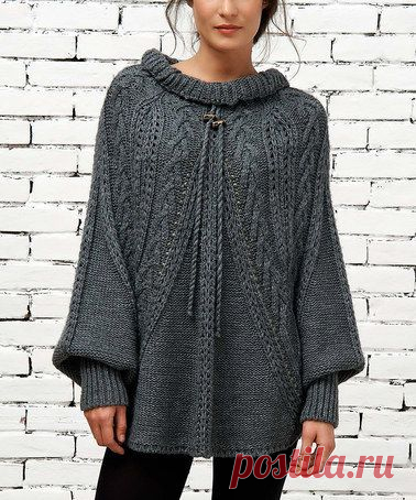 Look at this #zulilyfind! Gray Cable-Knit Sweater by Angels Never Die #zulilyfinds: