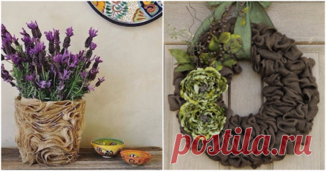 Отличные идеи декора из мешковины на любой случай