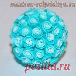 Мастер-класс по лепке из полимерной глины: Бусина с розами