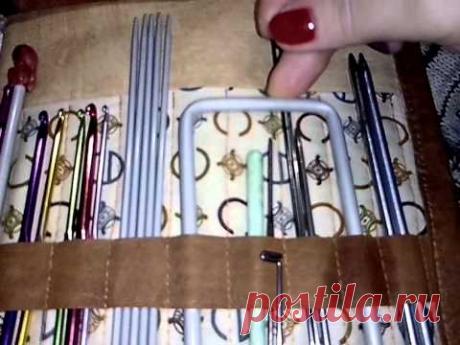 Папка-органайзер для вязальных инструментов (спиц и крючков )№1