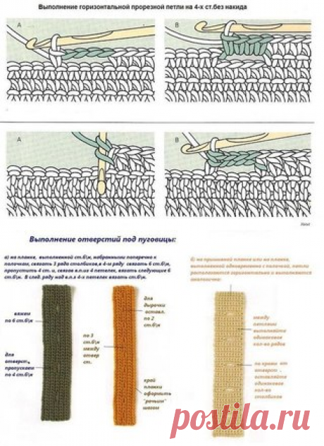 Я люблю ВЯЗАНИЕ как сделать петлю для пуговицы