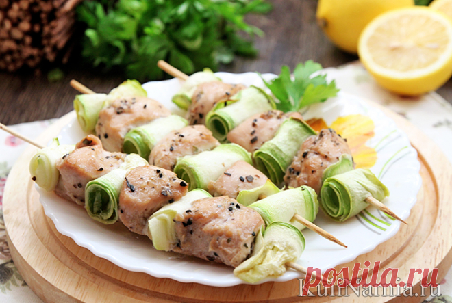 КУРИНЫЙ ШАШЛЫК В ДУХОВКЕ