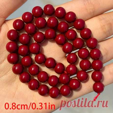 6мм 8мм 10мм натуральные каменные бусины из красного - Temu Moldova