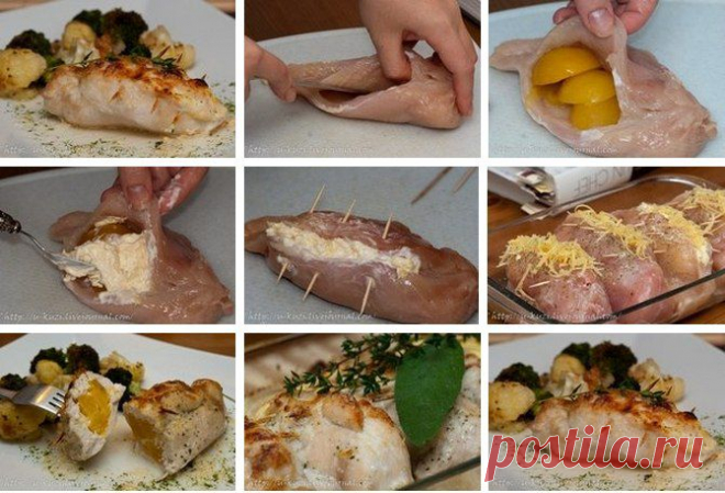 Фаршированные куриные грудки